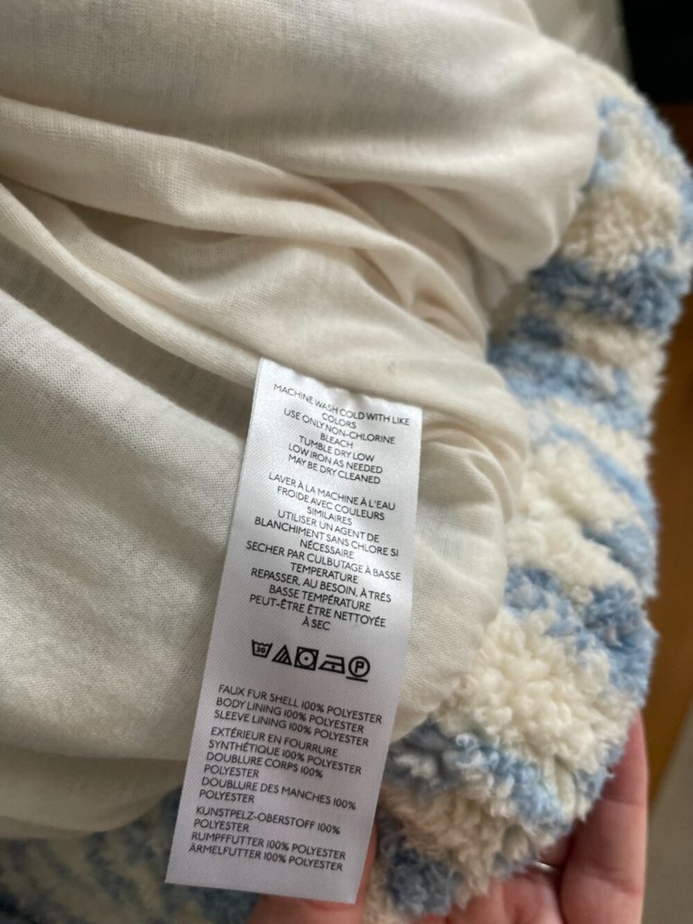 Urban Outfitters Kimchi Blue Snow Bunny Fleece Jacket, Size Sm - Picture 7 of 8